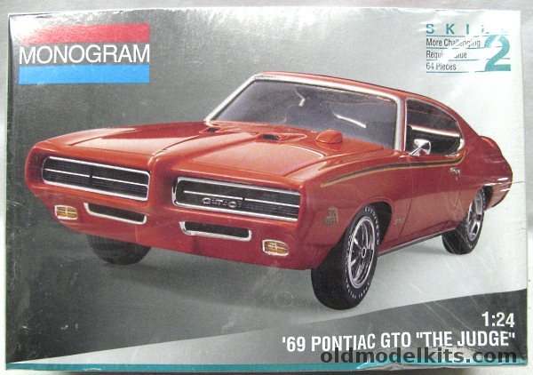 Monogram 1/24 1969 Pontiac GTO The Judge, 2443 plastic model kit